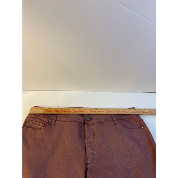 New Denim skinny contemporary size 16 sparkly rose color - Picture 7 of 7